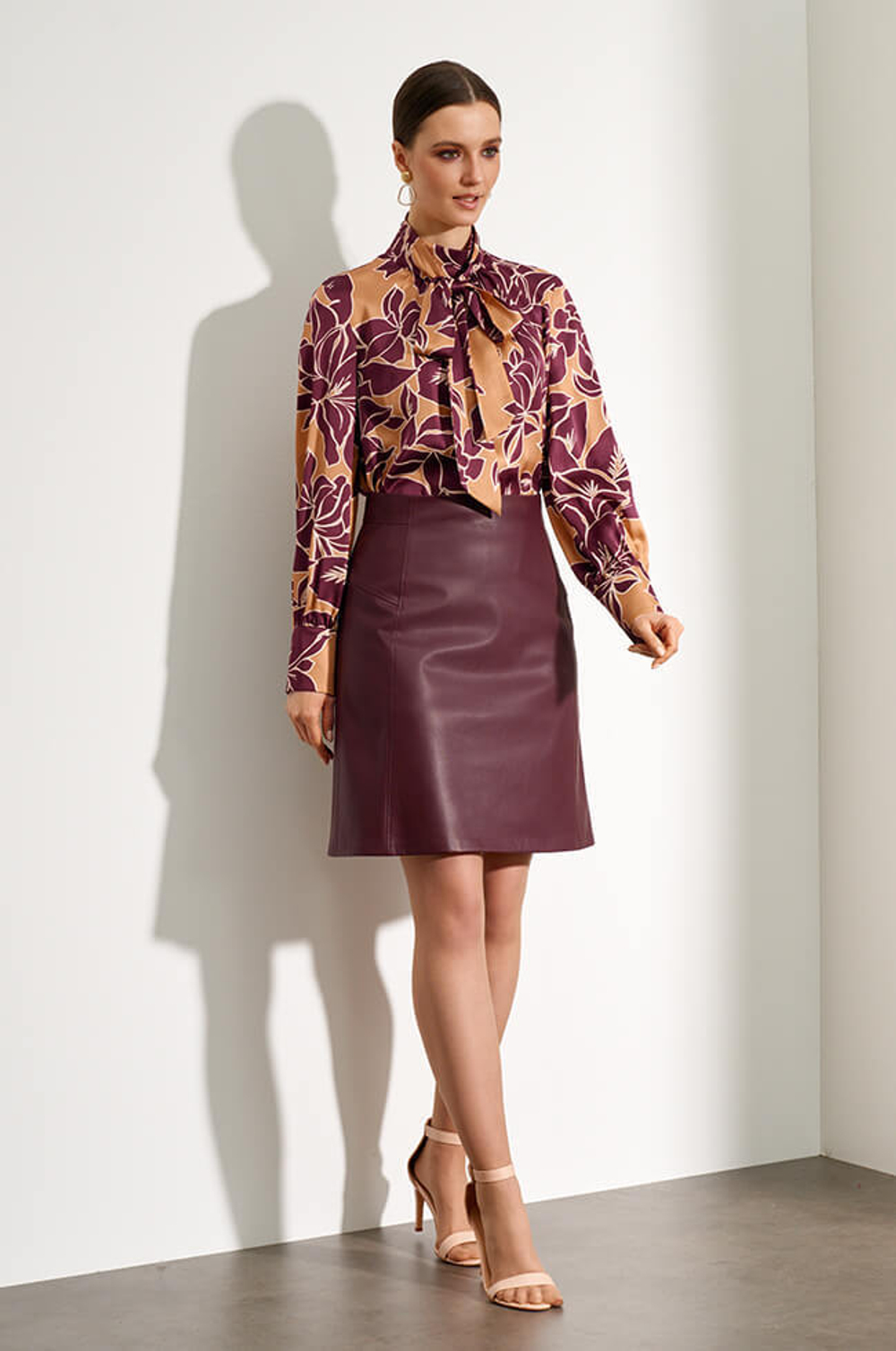 4791 Юбка женская (бордо)