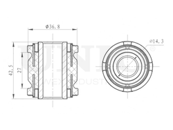 Сайлентблок задней поперечной тяги UNIO RMP-20421