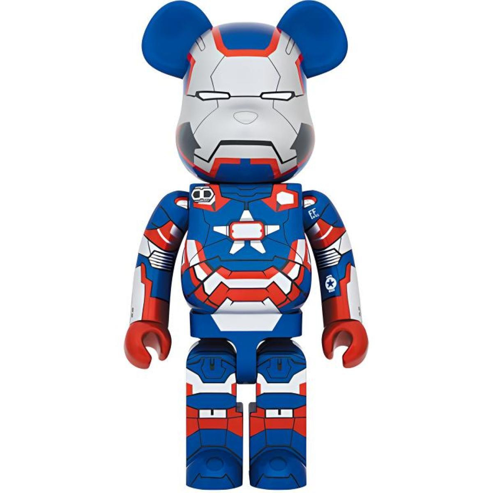 Дизайнерские игрушки BE@RBRICK 1000% MARVEL 3 IRON PATRIOT 70cm, 2329204-608519504