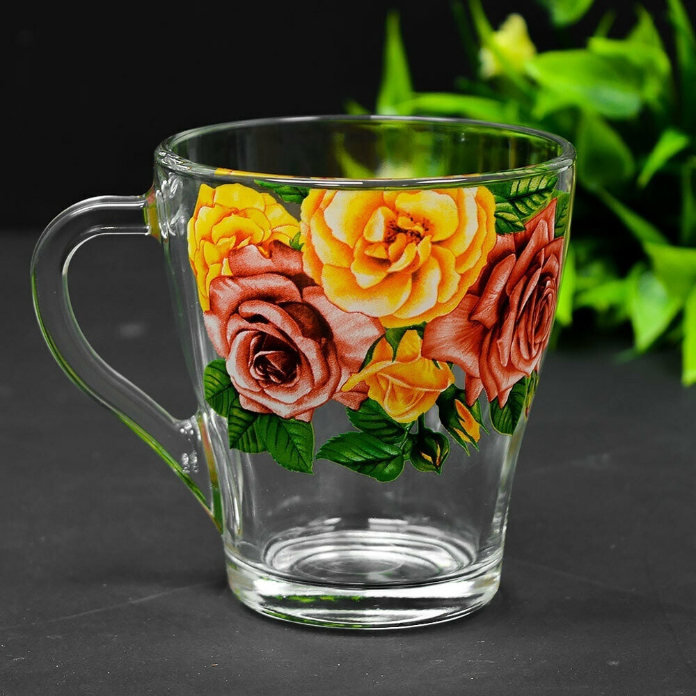 Кружка 250мл Цветы и ягодки