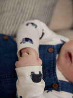 Боди и джинсовый комбинезон в комплекте для малышей Next Q96-670, Синий