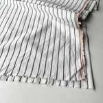 Вареный хлопок 250см. Полоска Вертикаль на молочном фоне