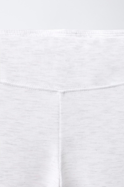 ZARA СПОРТИВНЫЕ БРЮКИ FLARE, СЕРЫЙ МЕЛАНЖ