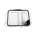 Сушилка для посуды sinkin, 28х14х47 см, черный, никель