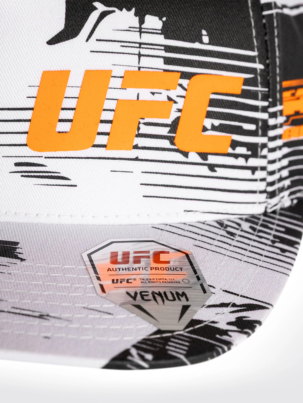 Бейсболка Venum UFC Zenith Fight Week Black/White/Orange