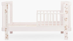 Детская кроватка-трансформер Happy baby Mommy Love в комплекте с расширением 160х70 pink