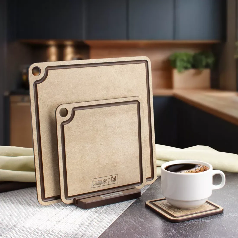 Набор подставок для горячего 3шт ComposeEat ProFashion порфир кремовый