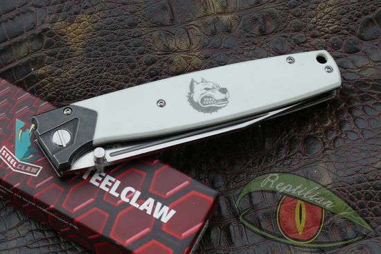 Складной нож STEELCLAW Baл-03W-Питбуль 2 поколение c клинком из стали D2, рукоять G10