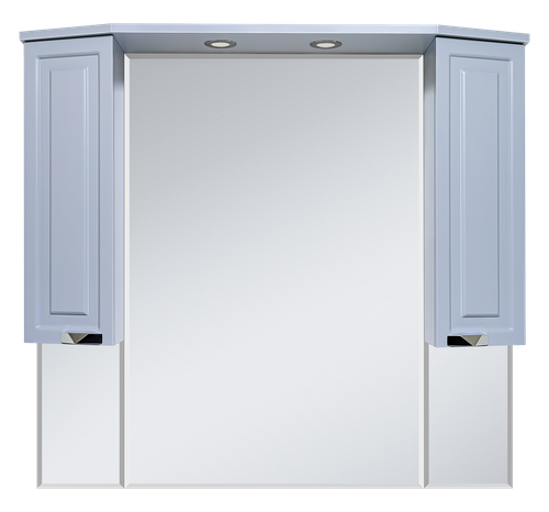 Зеркальный шкаф Misty Терра 110 (серый)