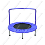 Каркасный батут с П-образной ручкой, диаметр 3 фт, синий