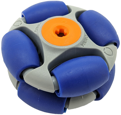 HiTechnic HRC2150 Мультинаправленное колесо Rotacaster 50мм - синий (уп. 2 шт)