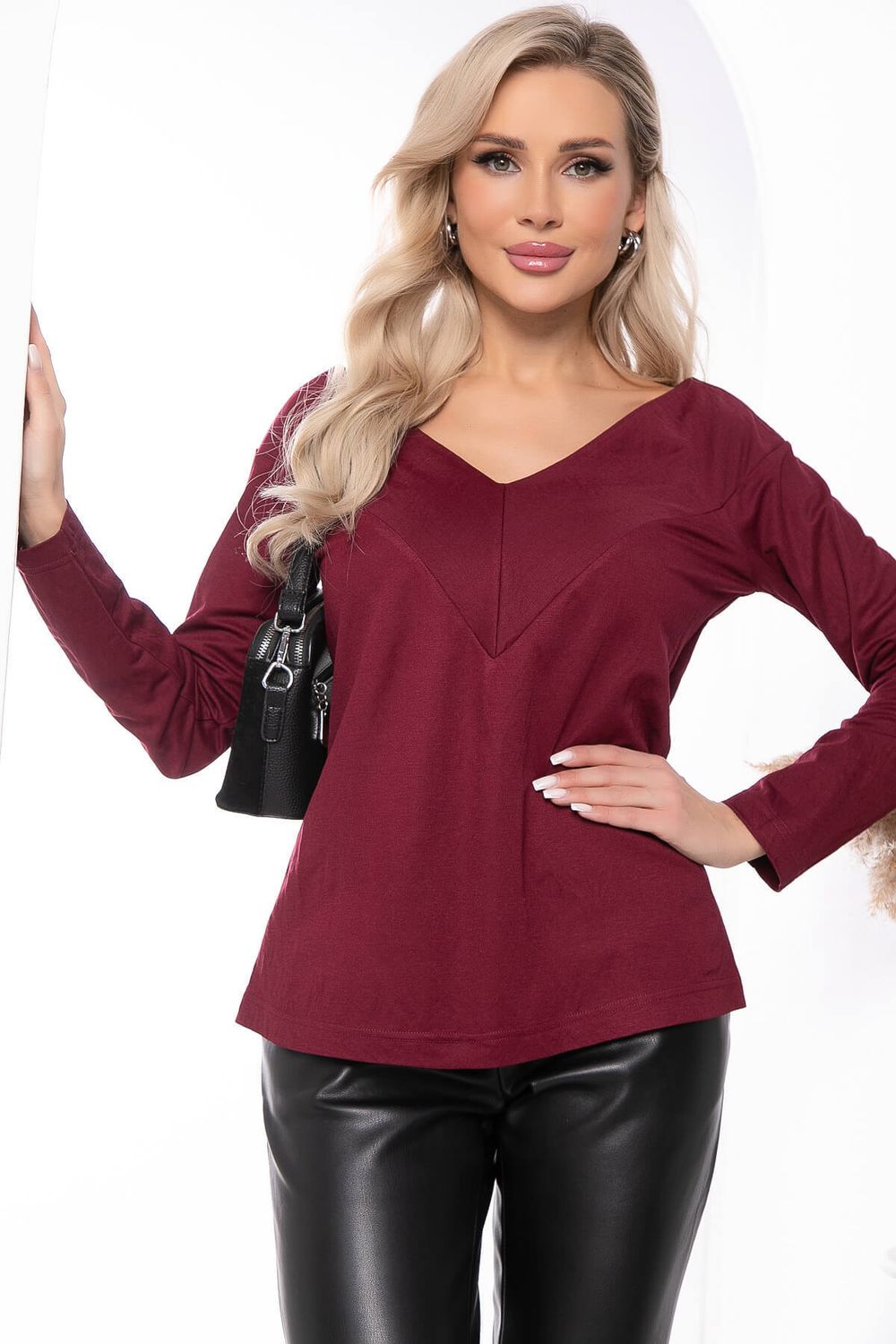 Джемпер "Адель" (винный) Б7812 LT Collection