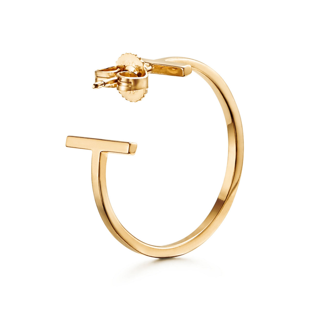Серьги из жёлтого золота, Tiffany T Hoop✨ Единственные в наличии