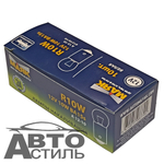 Автолампа  Р 12-10 (R10W) габарит (BA15s) Маяк 61210/10