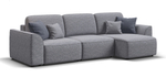 Угловой диван Кинг Рогожка Венто серый