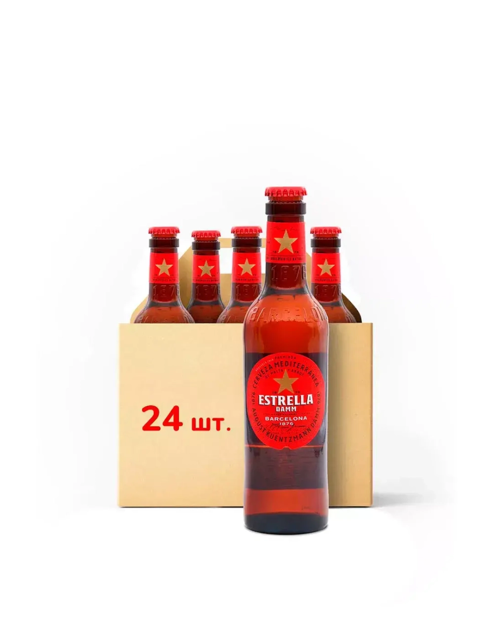 Estrella Damm 330 мл. – 24 шт. (Коробка)