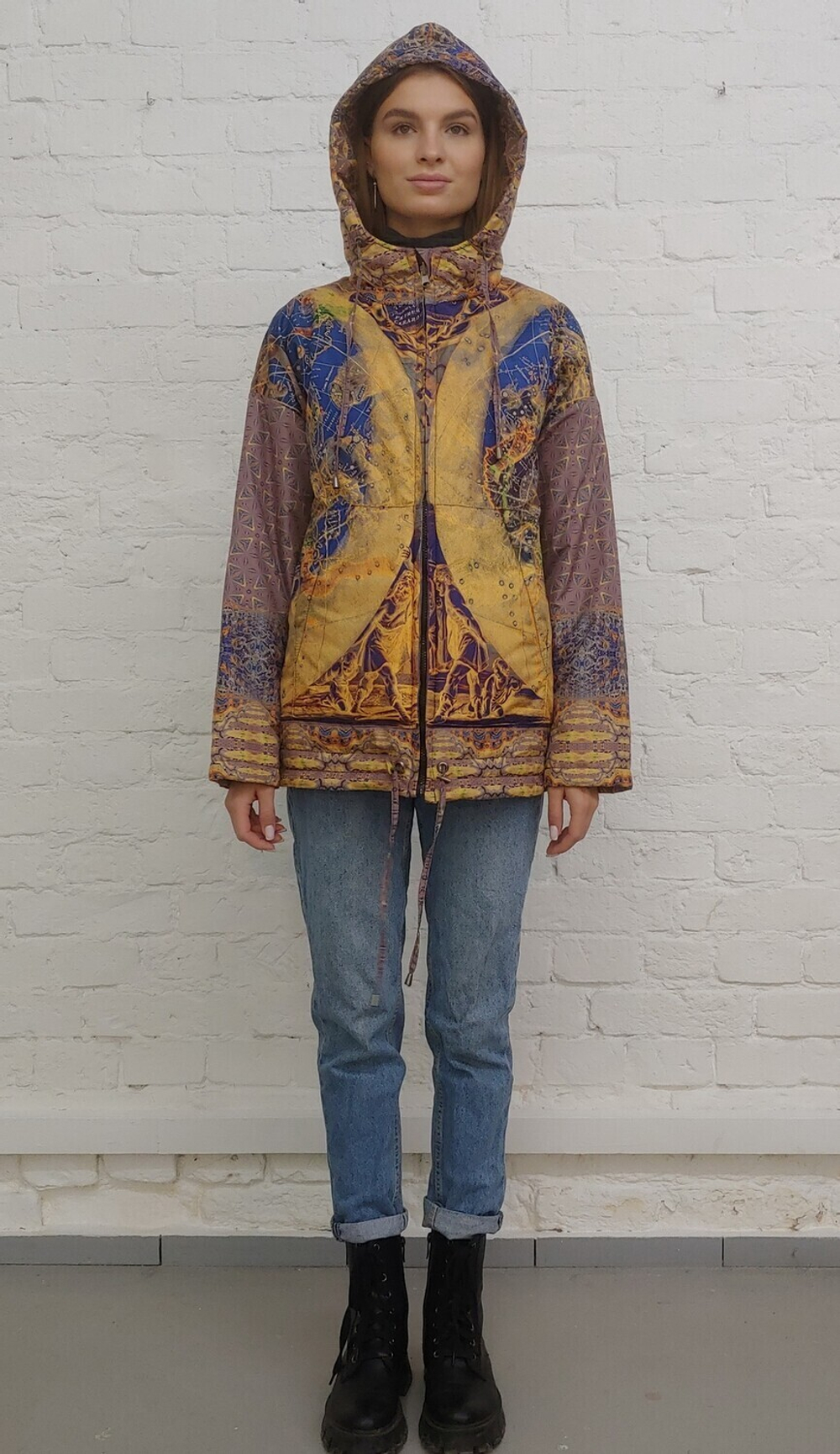 Двусторонняя куртка "Зодиак", по мотивам средневековой карты звездного неба