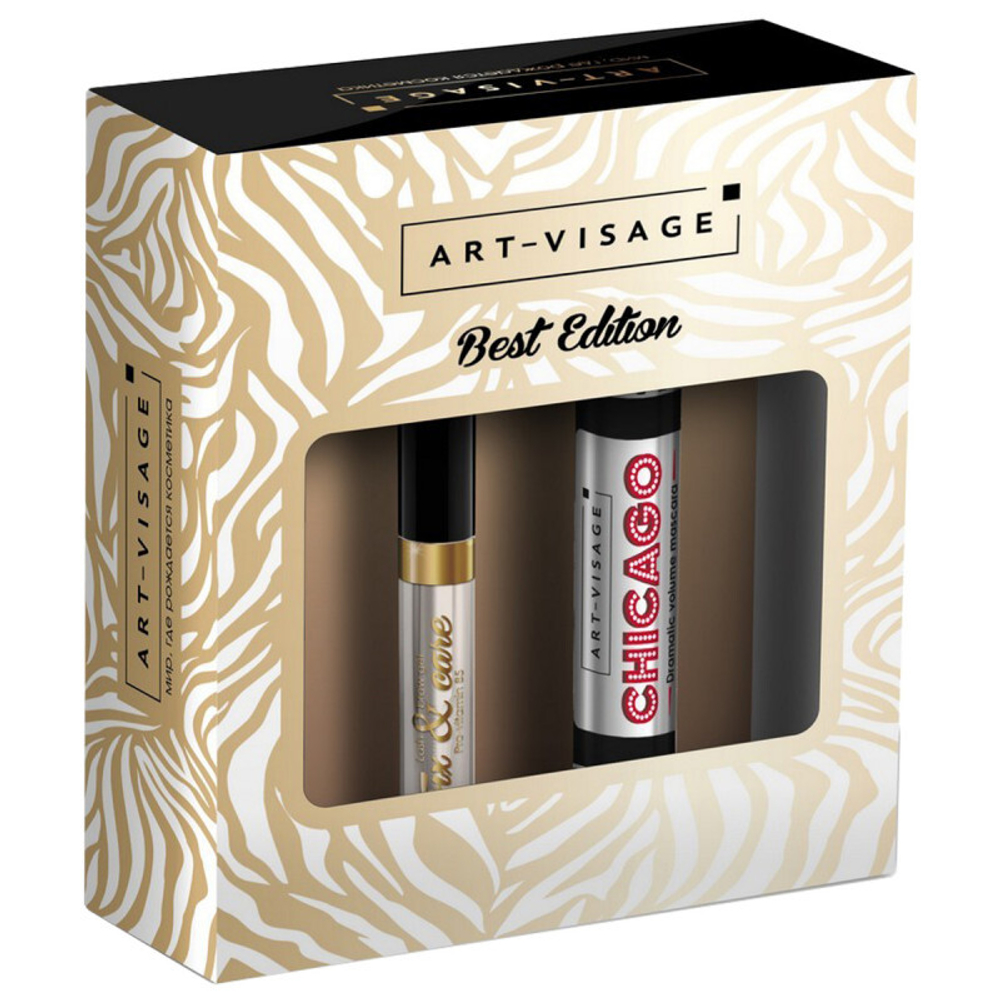 Набор Art-Visage тушь Chicago + гель для бровей Fix&Care