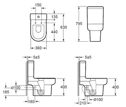 Унитаз компакт Grossman Elegance GR-N3015