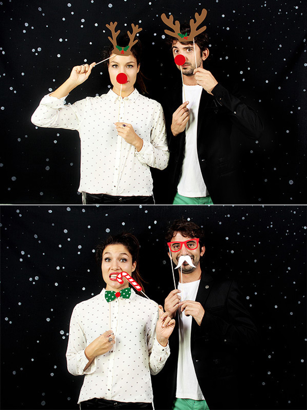 Набор из 20 элементов для вечеринки x-mas booth ver.2