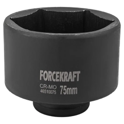 Головка ударная глубокая 3/4'', 75мм (6гр.) FORCEKRAFT FK-46510075