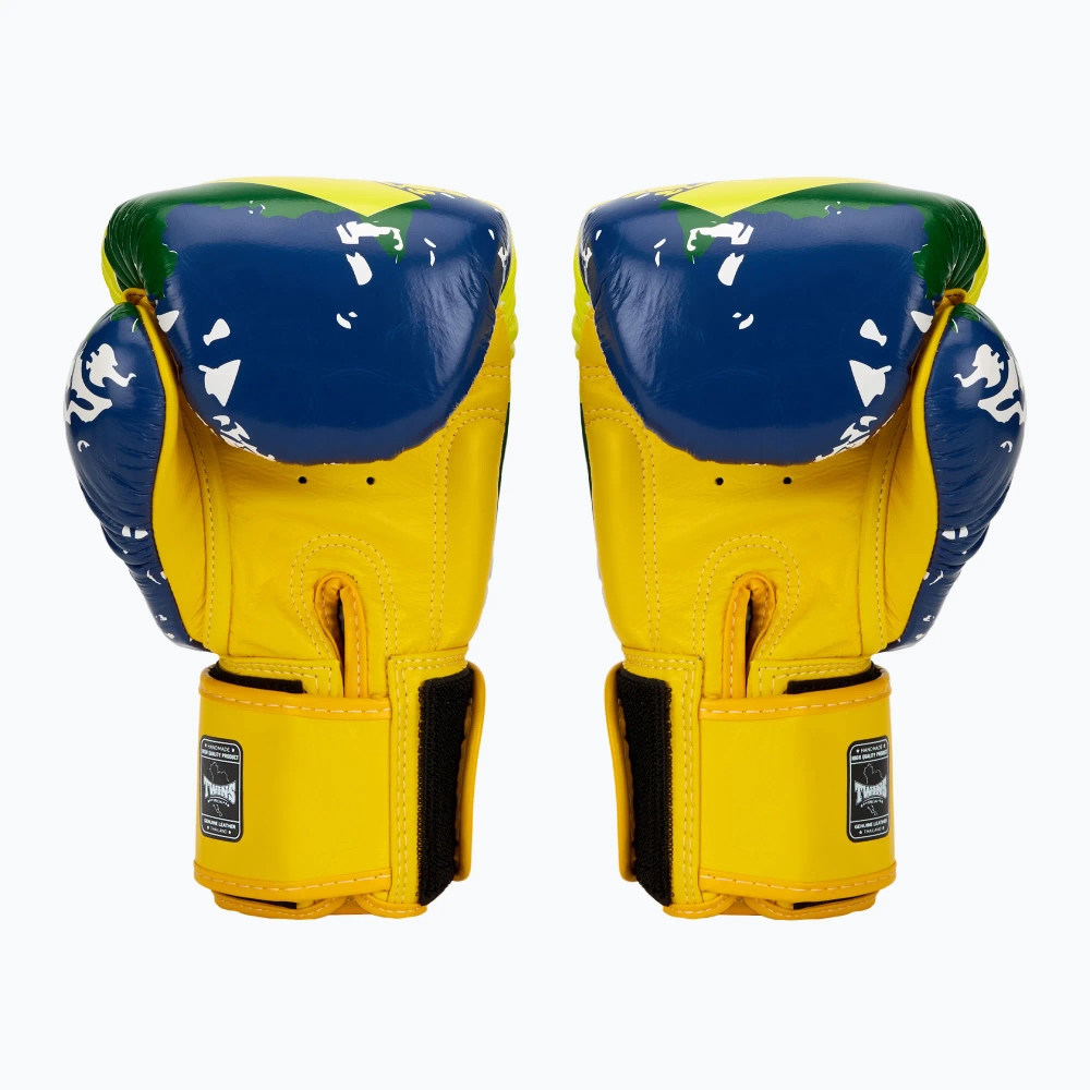 Боксёрские перчатки Twins Special FBGVL3-44 Brasil yellow/red/blue