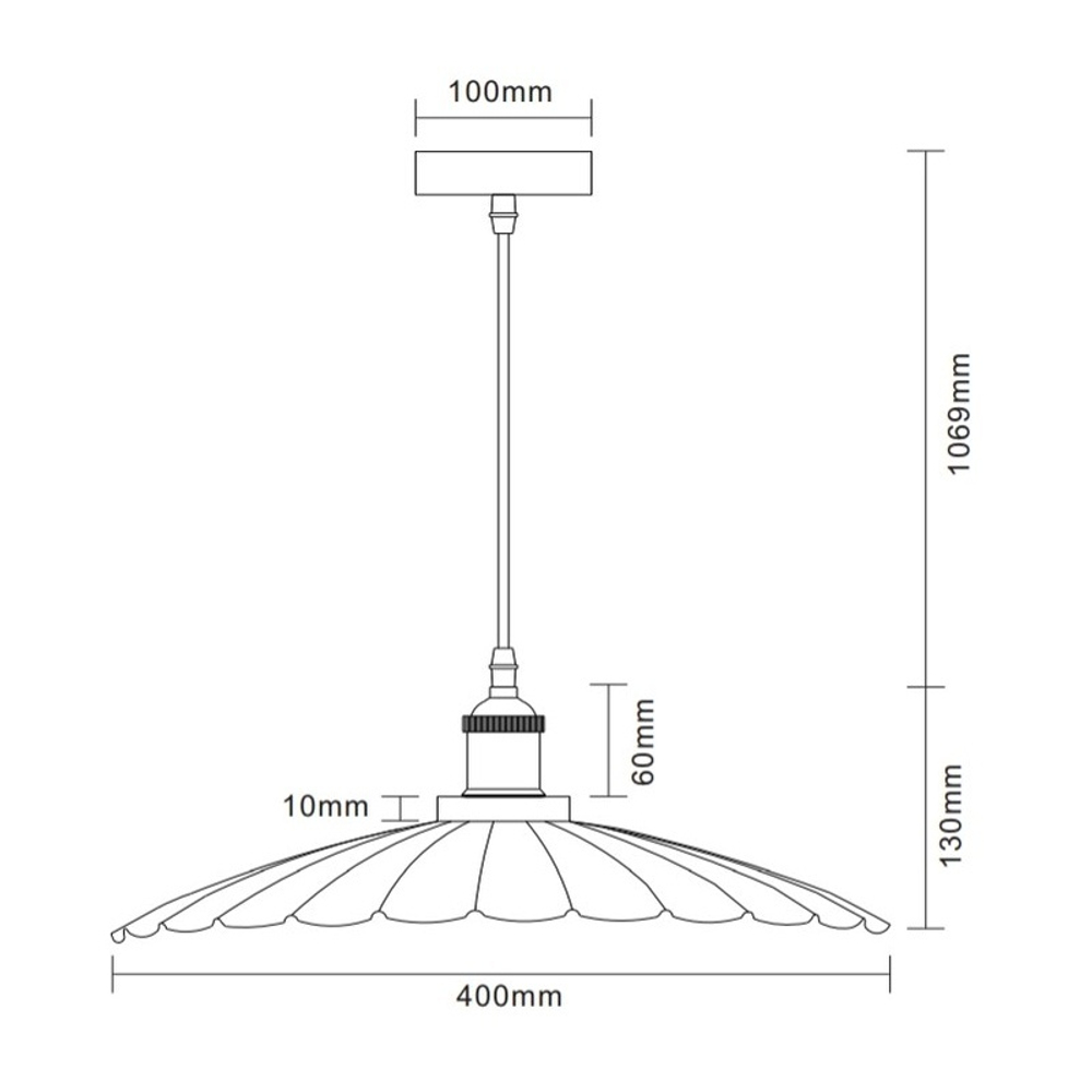 Подвесной светильник Camelion London PL-427L C64 черный + бронза