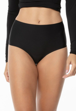 Высокие бесшовные трусики-бразилиана Joy (Размер: M) (Цвет: черный)