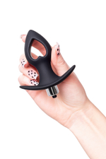 Анальная вибровтулка-расширитель POPO черная 10 см