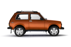 Рейлинги с поперечинами "Усиленные" ЛАДА 4x4 2121 (1995-Н.В.), ЛАДА 4х4 "УРБАН (2015-Н.В.) черный / PT-Group