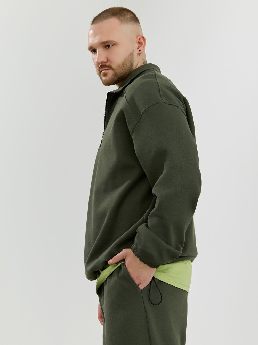 Толстовка мужская Интер-1 Виотекс ХАКИ