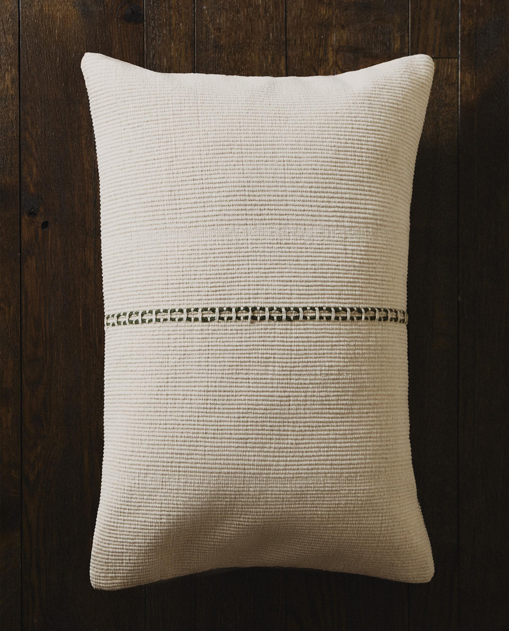 Zara Home наволочка декоративная из хлопка, зелёный, 40x60 см · 6192/008