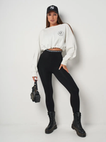 Леггинсы с мехом на резинке теплые бесшовные