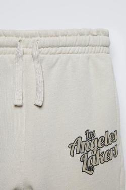 ZARA БРЮКИ-ДЖОГГЕРЫ LOS ANGELES LAKERS NBA ©, ЭКРЮ