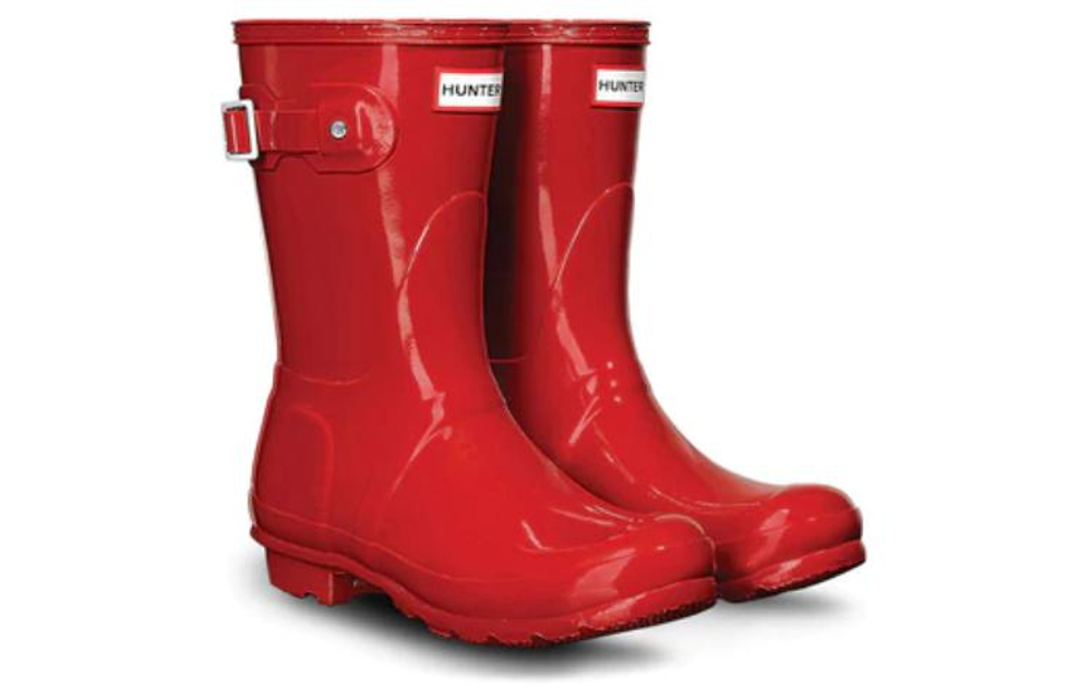 HUNTER Waterproof And Wear resistant Rain Boots Women"s Red