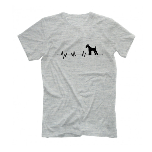 Футболка "Эрдельтерьер - сердечный ритм"