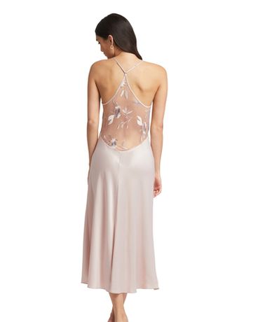 ночная сорочка из шармёза Rya Collection Stunning пыльная роза — фото 5