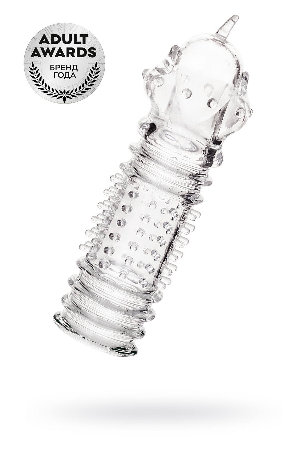 Насадка на пенис Toyfa прозрачная 15,3 см