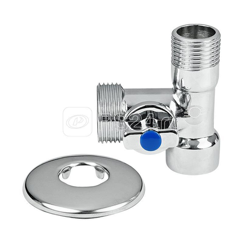 Кран шар. для подкл. с/т приборов 1/2"x3/4"x1/2" левый (100/1) К