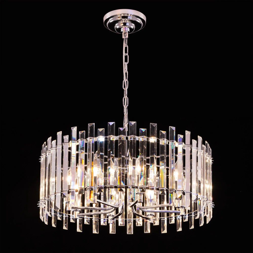Citilux Ингвар CL334181 Люстра подвесная хрустальная Хром