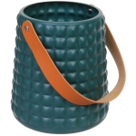 Ваза из пластика «Адель» 15,5*17,5см клетка, цвет зеленый