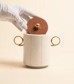 Сахарница — Полоски, белый, 580 мл | Мария Кеслер