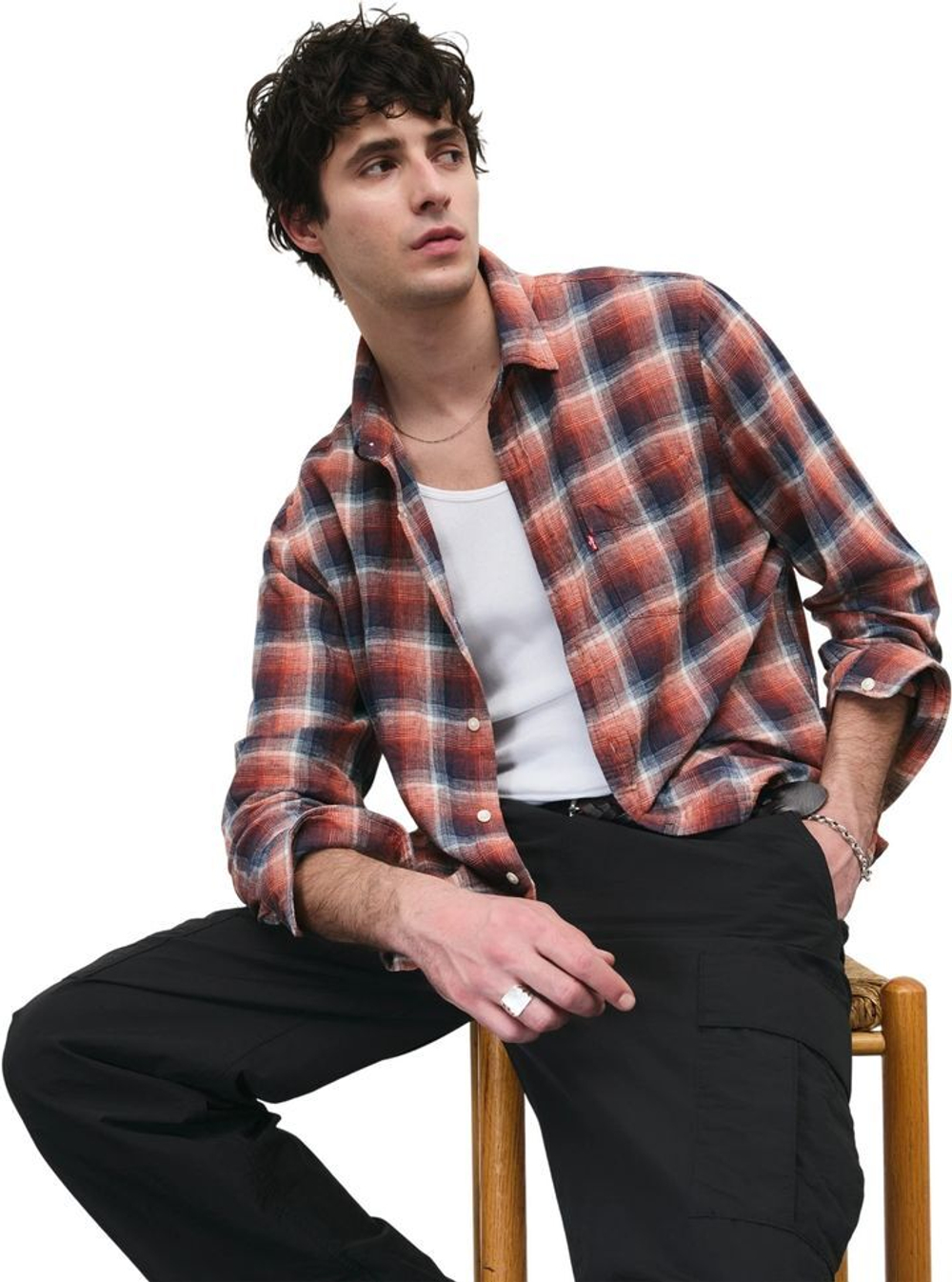 Рубашка Levis SUNSET 1 POCKET STANDARD синий