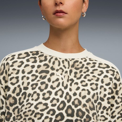 Толстовка женская PUMA T7 LEO LUXE AOP Over-Oversized Crew TR