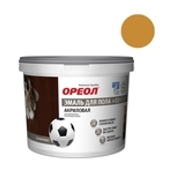 Эмаль для пола акриловая Ореол полуматовая золотисто-коричневая 0,9 кг