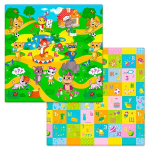 Коврик игровой детский двухсторонний Funkids Small-15 (1400х1400х15) 010