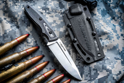 Туристичеcкий нож CityHunter AUS-8 Stonewash White