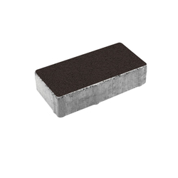 Тротуарная плитка ПРЯМОУГОЛЬНИК 200x100 мм - Гранит Коричневый