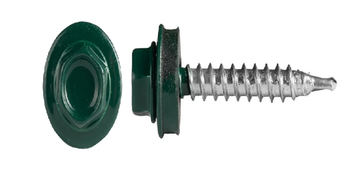 Саморез кровельный 4,8*35мм RAL 6005 зеленый мох (200шт)
