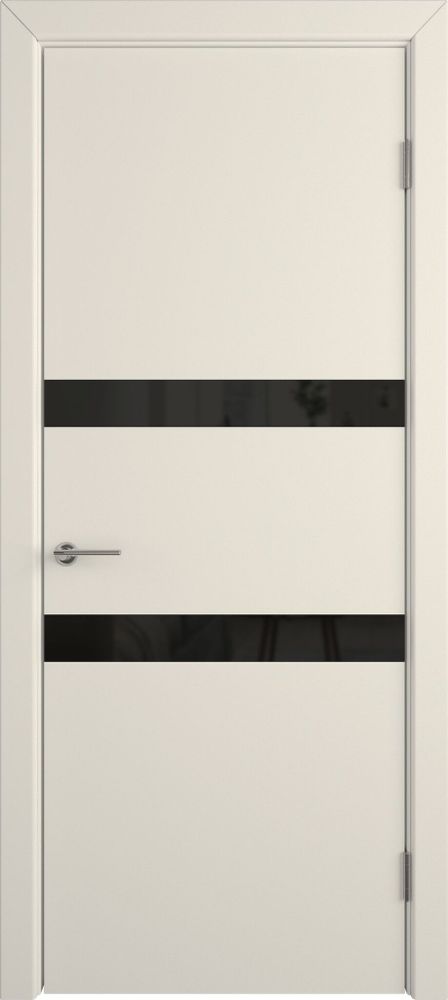 Дверь Niuta / Ivory / Black Gloss / Владимирские двери